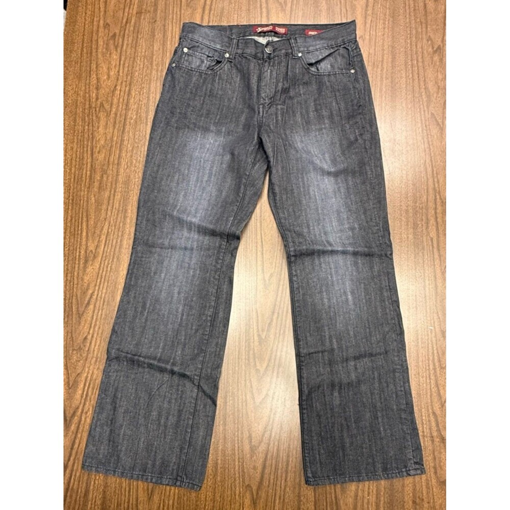 Seven7 Men’s Relaxed Jeans Faded Black Size 34” x 34” New without Tags Y2K